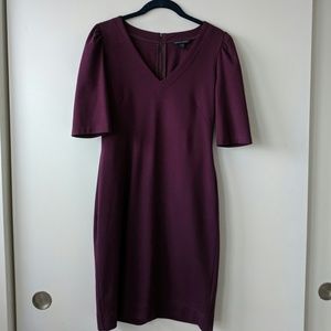 Burgundy Banana Republic dress